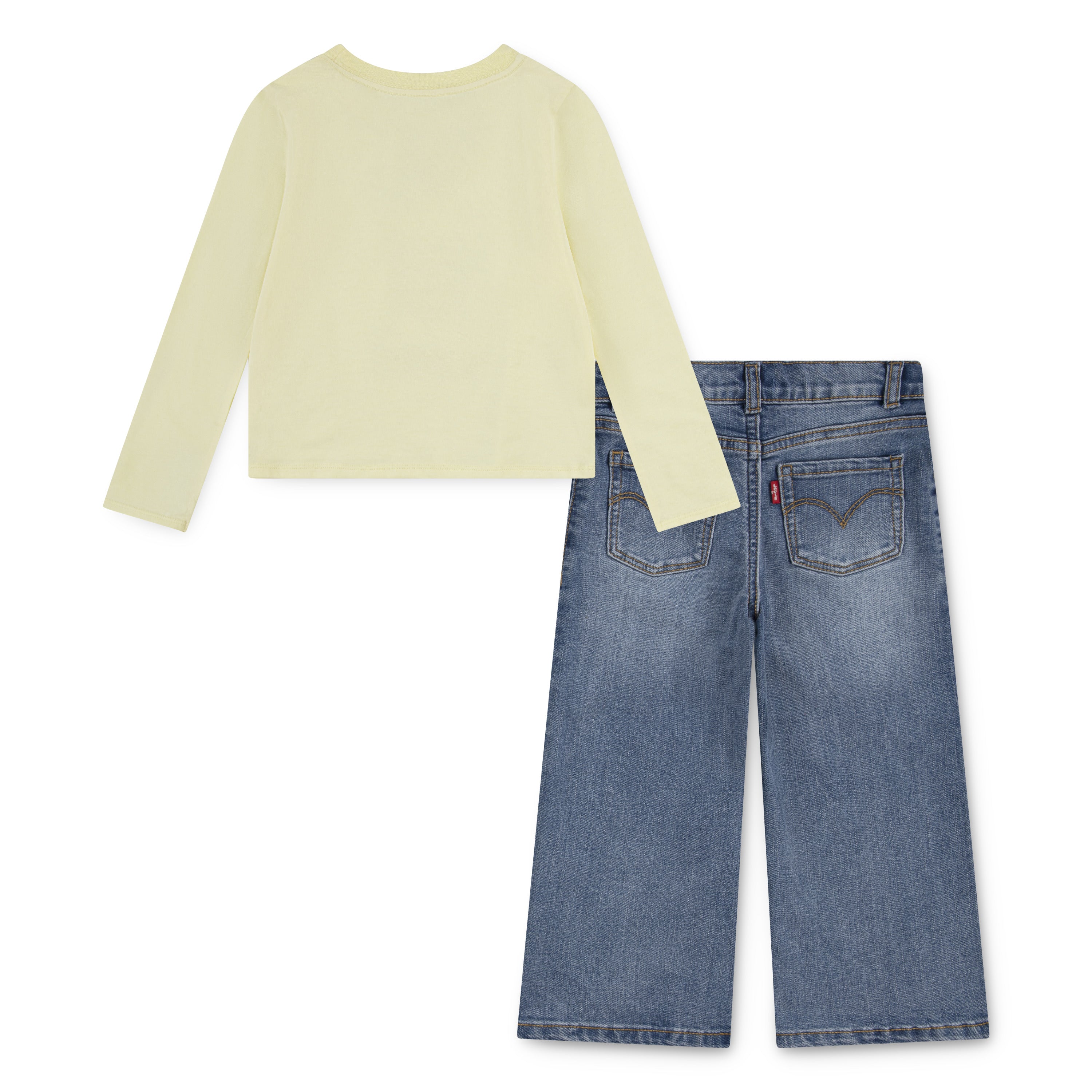 Levi's Girls 2-Piece Long Sleeve T-Shirt & Cargo Pants Set (Toddler)