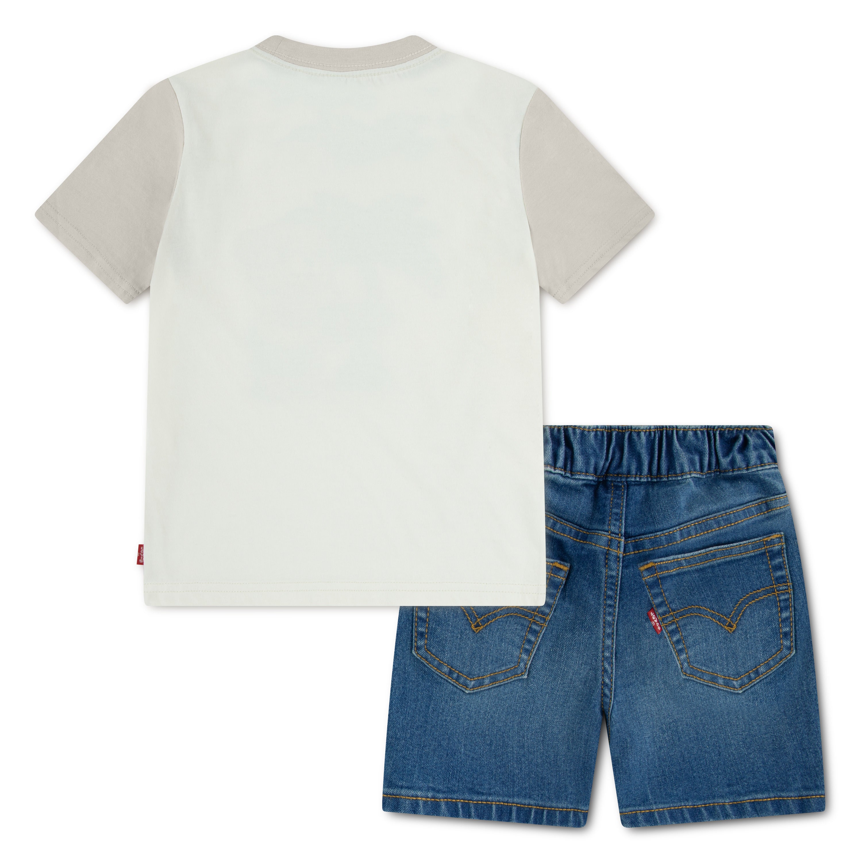 Levi's Boys 2-Piece Palm Tree T-Shirt & Denim Shorts Set (Toddler)