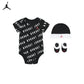 Jordan Boys Essential Bodysuit, Hat & Booties Gift Set (Newborn)