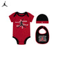 Jordan Boys 3-Piece AJ11 Retro Bodysuit, Hat & Booties Gift Set (Newborn)