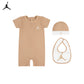 Jordan 3-Piece Jumpman Romper Bodysuit, Hat & Booties Gift Set (Newborn)