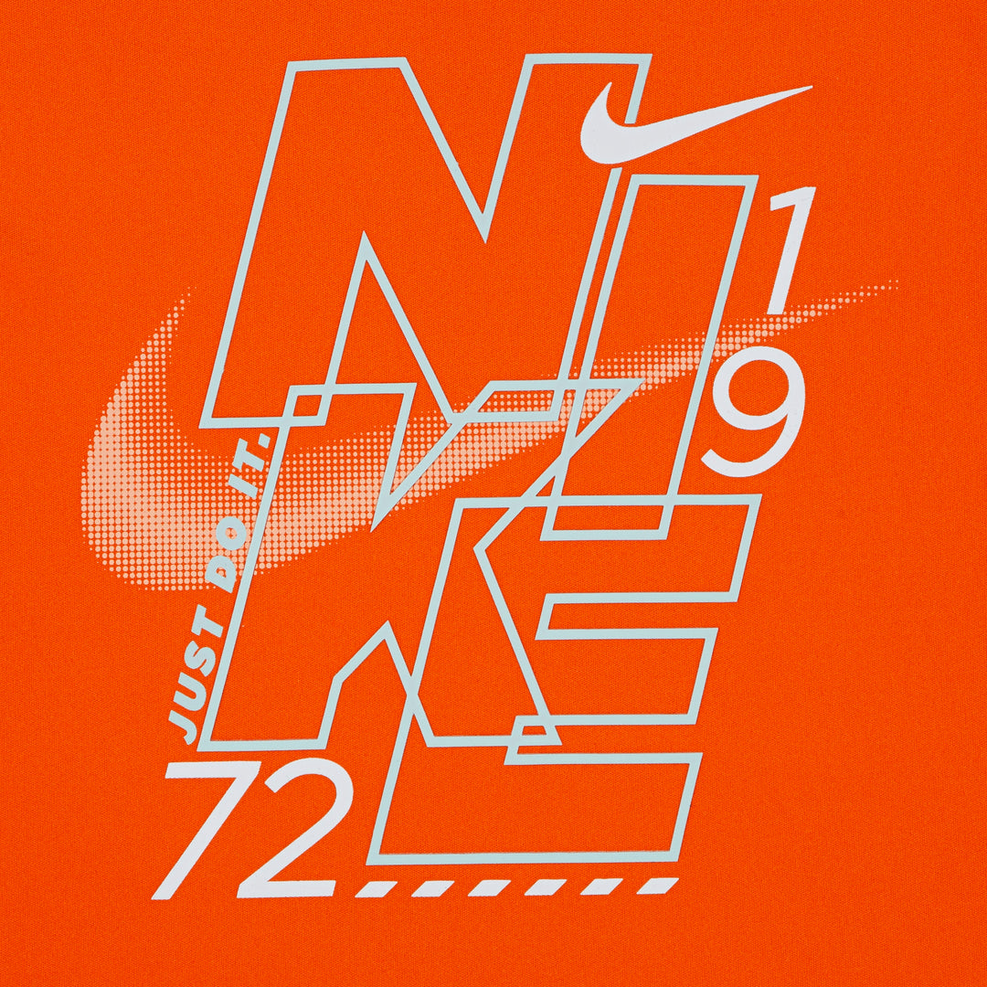 Nike Boys Stack'Em Muscle Orange T-Shirt (Little Kids)