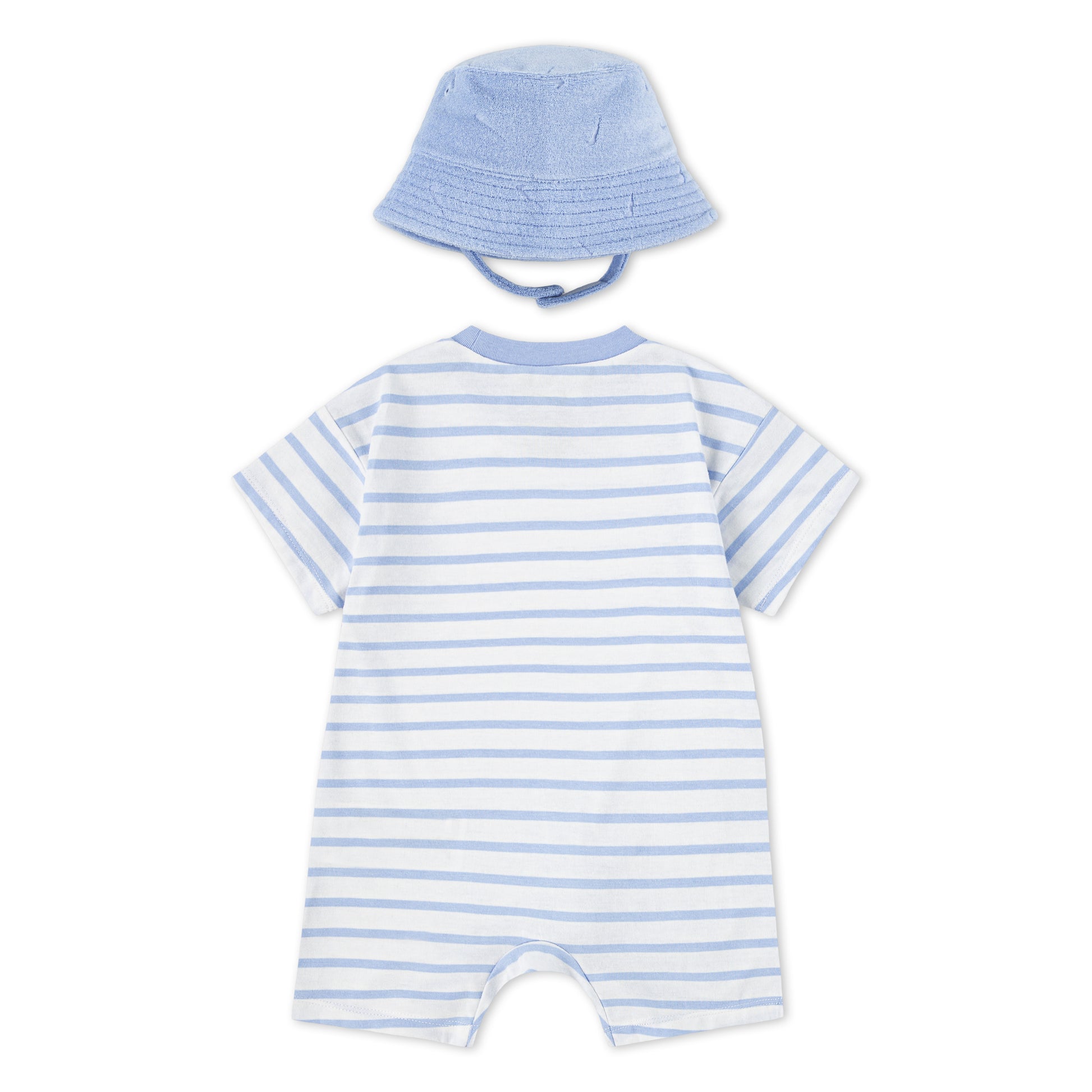 Nike 2-Piece Towel Terry Romper & Bucket Hat Set (Infant)