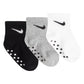 Nike 3-Pack Core Swoosh Gripper Ankle Socks (Newborn)