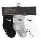 Nike 3-Pack Core Swoosh Gripper Ankle Socks (Newborn)