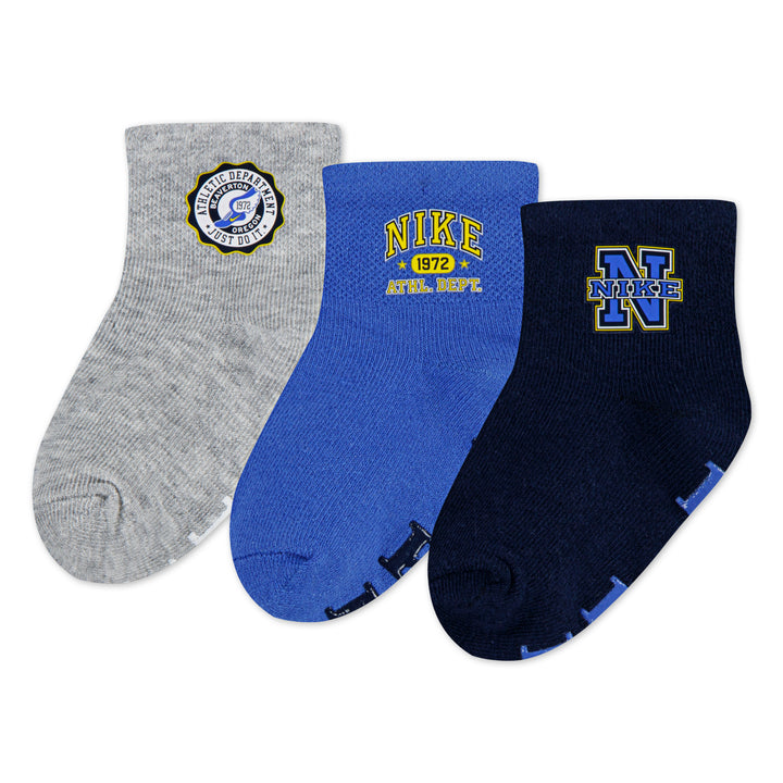 Nike 3-Pack Phys Ed Gripper Socks (Infant)