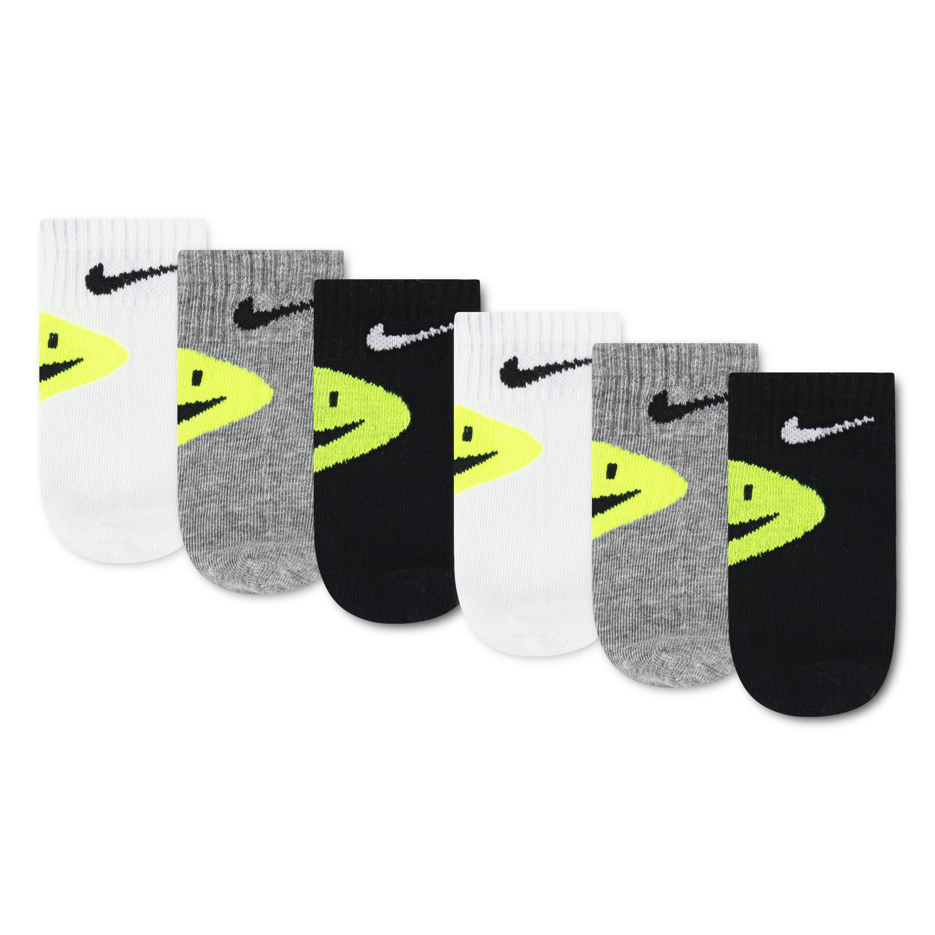 Nike 6-Pack Smiley Ankle Socks (Infant)