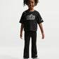 Nike Girls Swoosh Sparkle Boxy T-Shirt (Toddler)